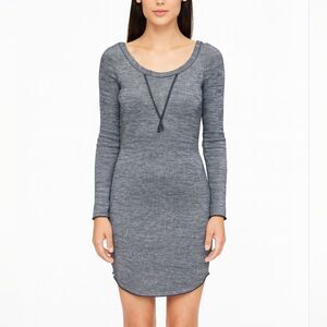 Wilfred Womens Grey Long Sleeve Knee Length Dress Size S Aritzia Wool Blend